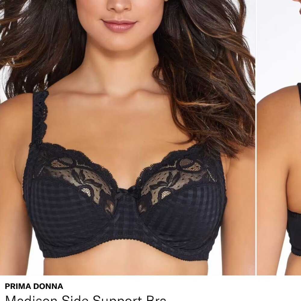Prima Donna Black Bra 38F (DDD)